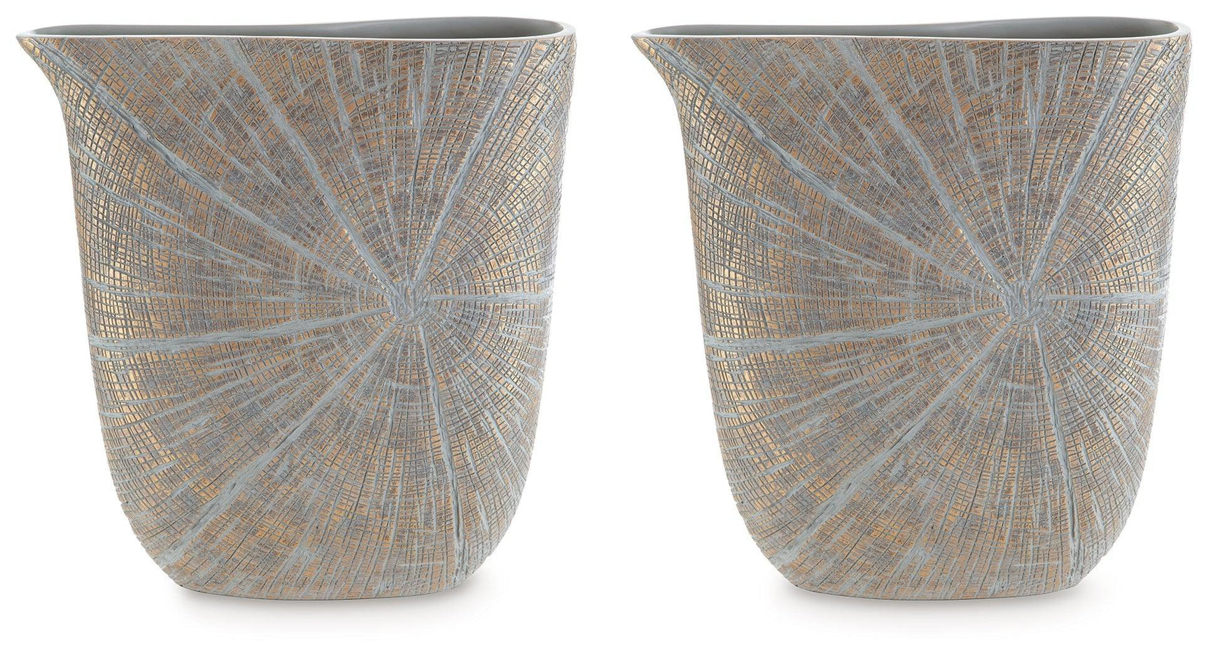 Ardenley Antique Gold Finish Vase (Set Of 2) A2000608 - Ella Furniture