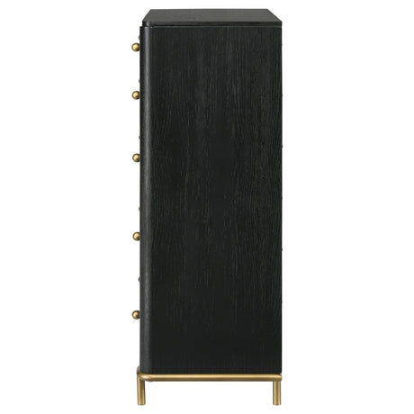 Arini Arini 5-Drawer Bedroom Chest Black 224335 - Ella Furniture