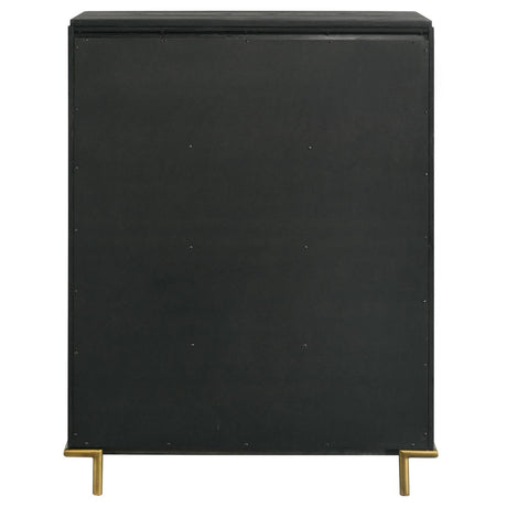 Arini Arini 5-Drawer Bedroom Chest Black 224335 - Ella Furniture