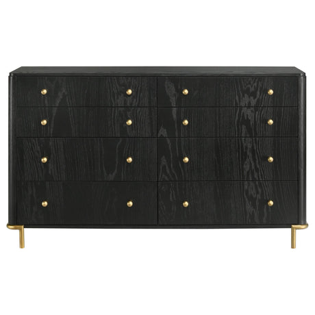 Arini Arini 8-Drawer Bedroom Dresser Black 224333 [ETA: 4/11/2024] - Ella Furniture