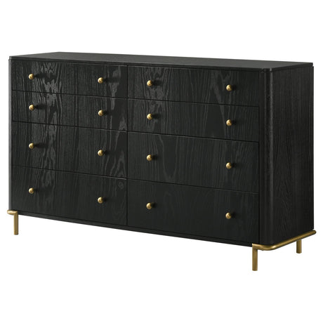 Arini Arini 8-Drawer Bedroom Dresser Black 224333 [ETA: 4/11/2024] - Ella Furniture