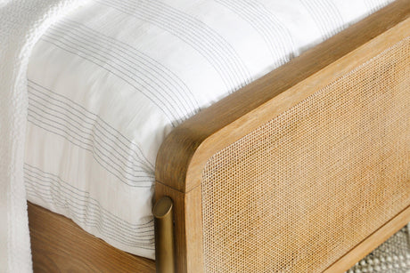Arini Grey Yellow Panel Bedroom Set - Ella Furniture