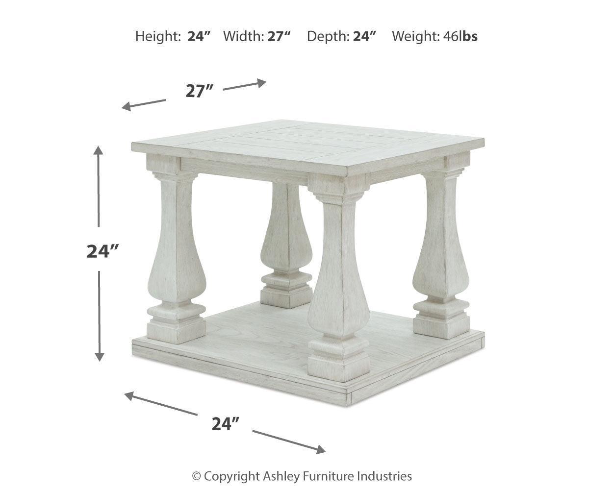 Arlendyne Antique White Coffee Table With 1 End Table - Ella Furniture