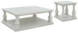 Arlendyne Antique White Coffee Table With 1 End Table - Ella Furniture