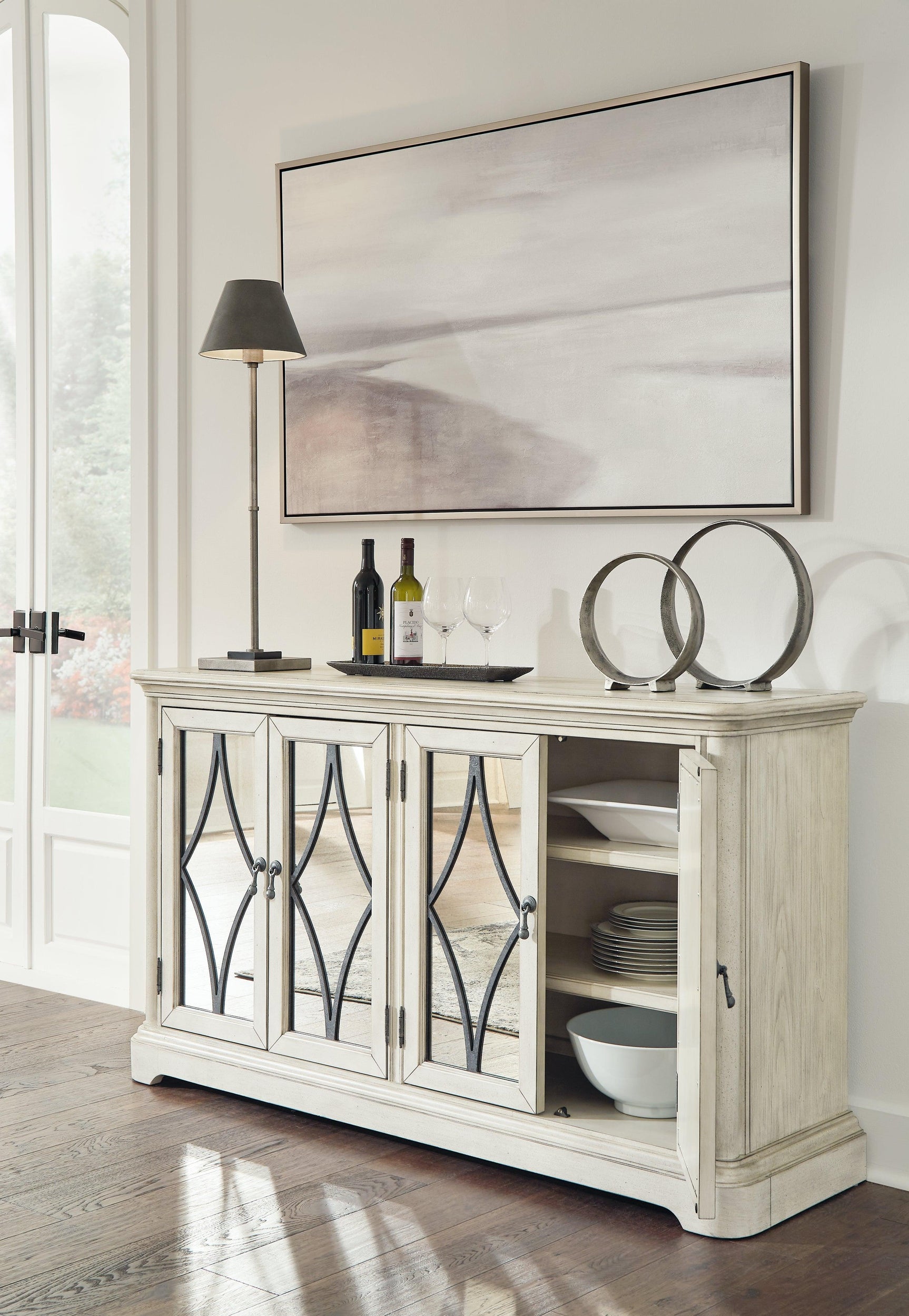 Arlendyne Antique White Rectangular Dining Room Set - Ella Furniture