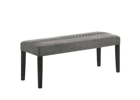 Arlene Gray Traditional Fabric Modern Wood Rectangular Dining Room Set - Ella Furniture