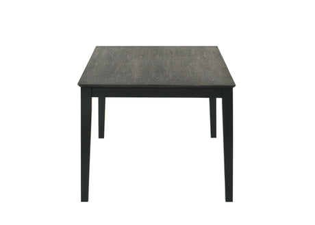 Arlene Gray Traditional Fabric Modern Wood Rectangular Dining Room Set - Ella Furniture