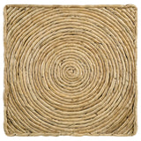 Artina Woven Rattan Round Coffee Table Natural Brown 708508 - Ella Furniture