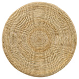 Artina Woven Rattan Round End Table Natural Brown 708507 - Ella Furniture