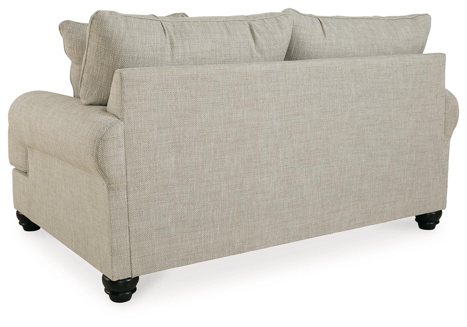 Asanti Fog Sofa, Loveseat, Chair And Ottoman - Ella Furniture