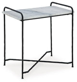 Ashber White/black Accent Table - Ella Furniture