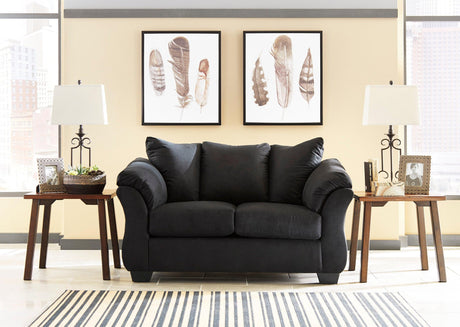 Ashley 750-08 Black - Sofa & Loveseat - Ella Furniture