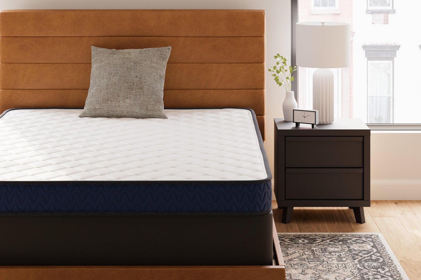 Ashley Firm White Queen Mattress - Ella Furniture