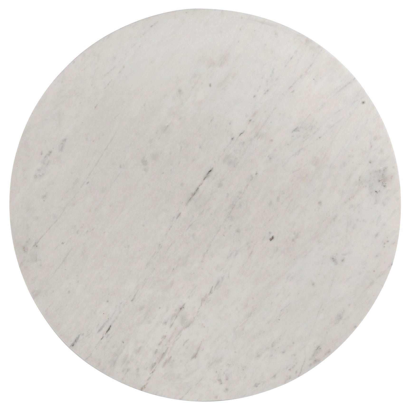 Astoria Round Genuine Marble Coffee Table White 709668 - Ella Furniture