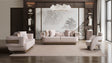 Athena Sofa, Loveseat, and Chair Set with Plush Cushions and Metallic Base from Ella Furniture