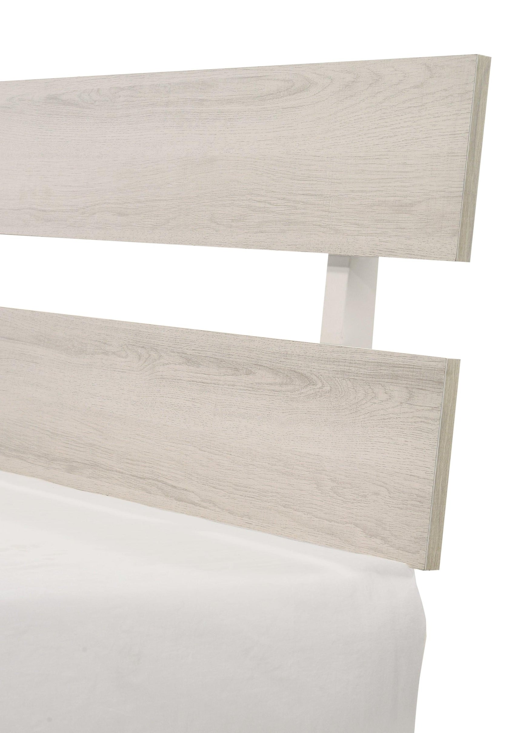 Atticus White Modern Contemporary Solid Wood And Veneers 2-Drawers Nightstand - Ella Furniture