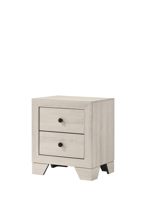 Atticus White Modern Contemporary Solid Wood And Veneers King Bed - Ella Furniture