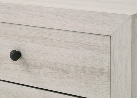 Atticus White Modern Contemporary Solid Wood And Veneers King Bed - Ella Furniture