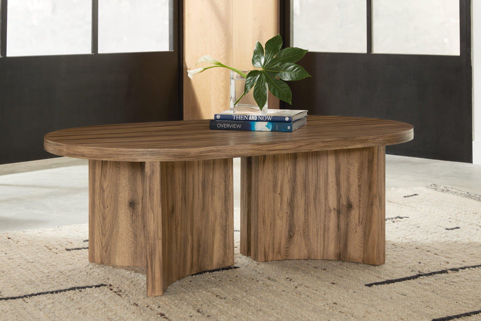 Austanny Warm Brown Coffee Table with 2 End Tables - Ella Furniture