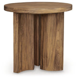 Austanny Warm Brown End Table - Ella Furniture