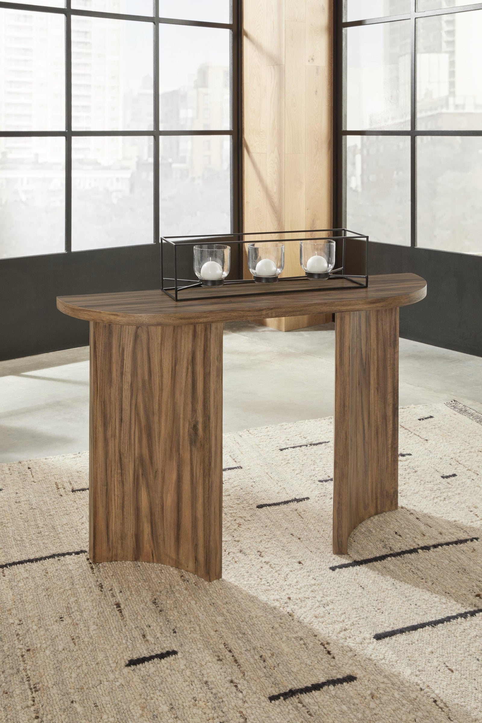 Austanny Warm Brown Sofa Table - Ella Furniture