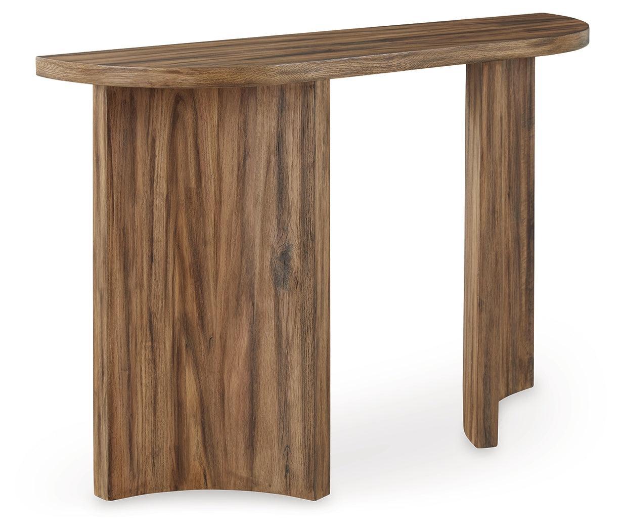 Austanny Warm Brown Sofa Table - Ella Furniture