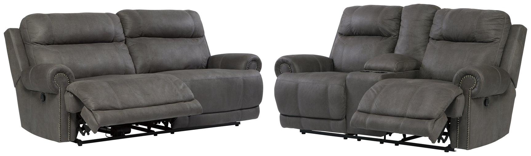 Austere Gray Sofa And Loveseat - Ella Furniture