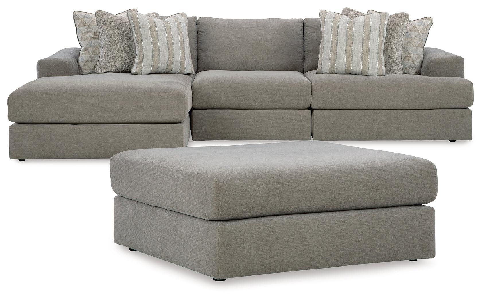 Avaliyah Ash 3-Piece Sectional With Ottoman PKG015530 - 58103S3 | 5810308 - Ella Furniture