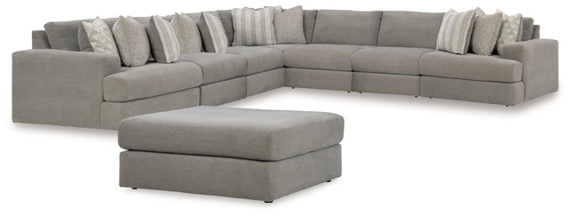 Avaliyah Ash 7-Piece Sectional With Ottoman PKG015535 - 58103S8 | 5810308 - Ella Furniture