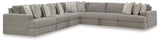 Avaliyah Ash 7-Piece Sectional With Ottoman PKG015535 - 58103S8 | 5810308 - Ella Furniture