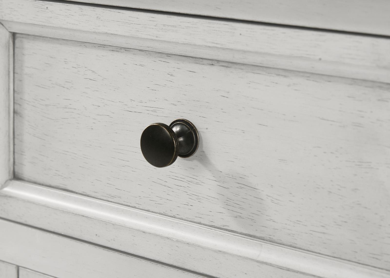 Aventine 5-Drawer Dining Sideboard Buffet Cabinet With Cabinet Charcoal And Vintage Chalk 108245 - Ella Furniture