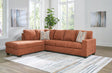 Aviemore Spice Chenille 2-Piece Sectional with Chaise from Ella Furniture