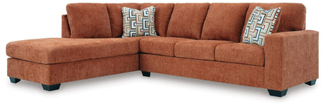 Aviemore Spice Chenille 2-Piece Sectional with Chaise view 2