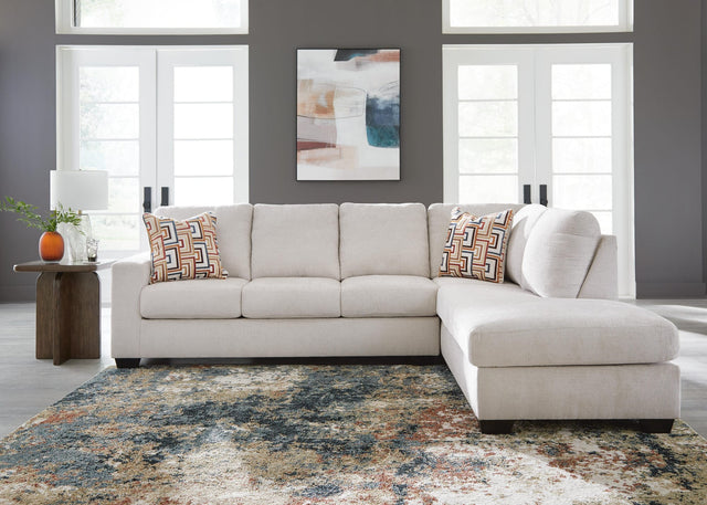 Aviemore Stone Chenille 2-Piece Sectional with Chaise from Ella Furniture