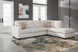 Aviemore Stone Chenille 2-Piece Sectional with Chaise view 2