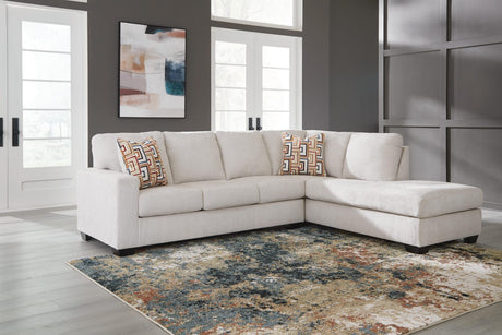 Aviemore Stone Chenille 2-Piece Sectional with Chaise view 2
