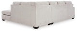 Aviemore Stone Chenille 2-Piece Sectional with Chaise view 4