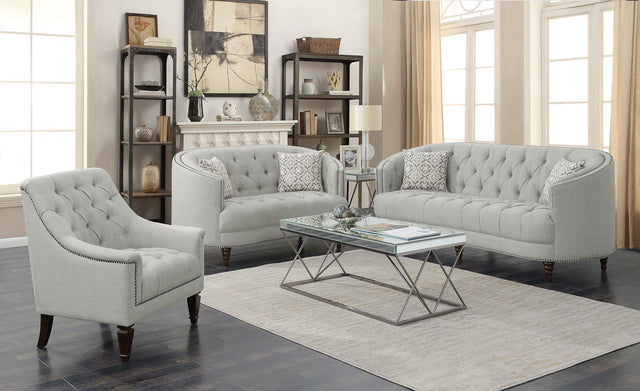 AVONLEA COLLECTION Avonlea Beige Three-Piece Living Room Set 505641-S3 - Ella Furniture