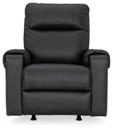 Axtellton Carbon Sofa, Loveseat and Recliner - Ella Furniture