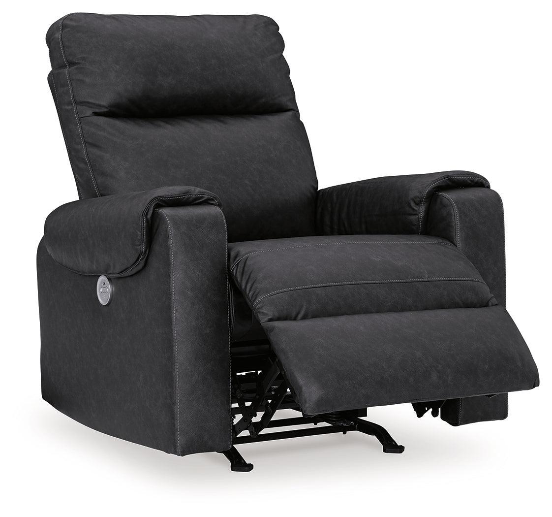 Axtellton Carbon Sofa, Loveseat and Recliner - Ella Furniture