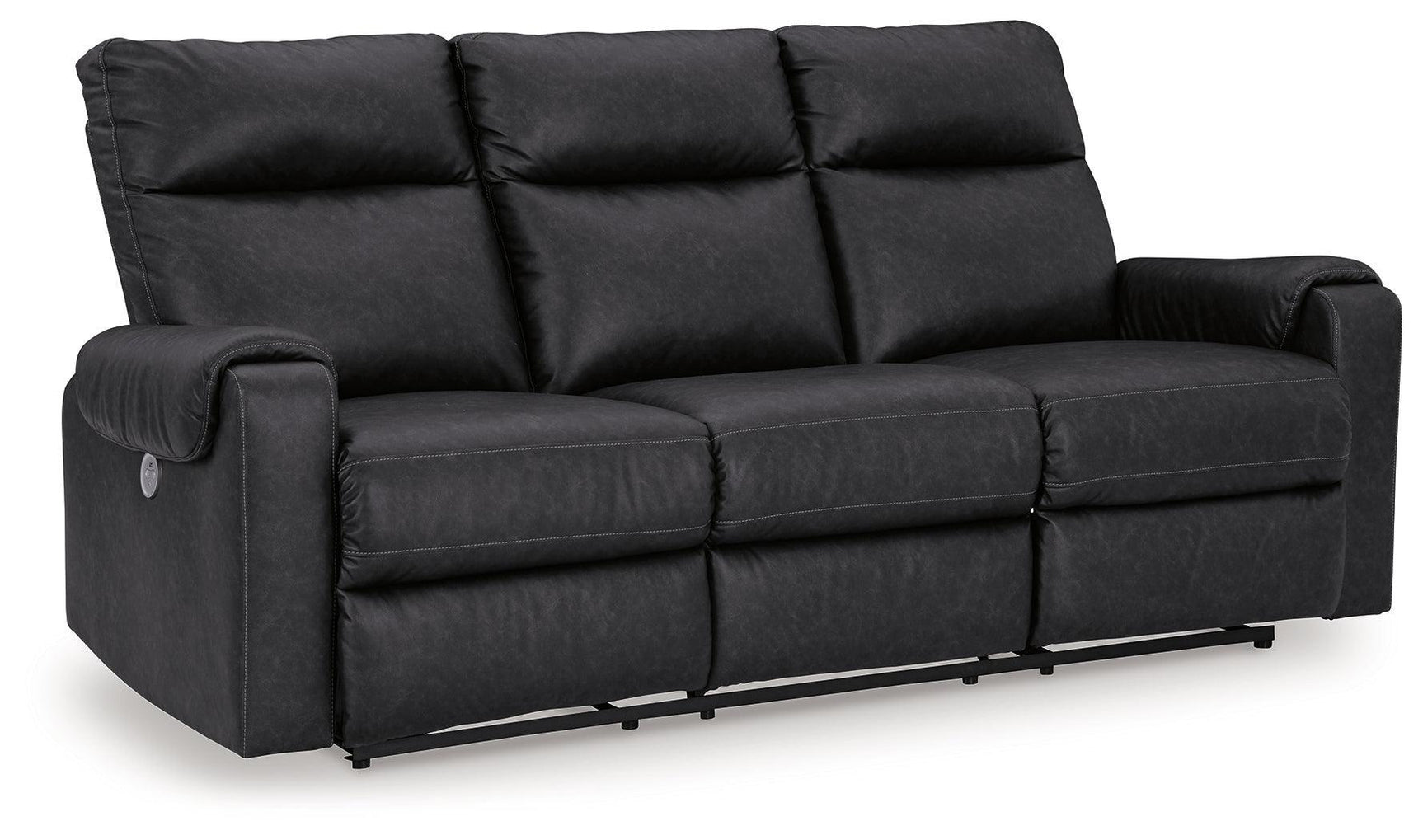 Axtellton Carbon Sofa, Loveseat and Recliner - Ella Furniture