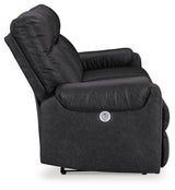 Axtellton Carbon Sofa, Loveseat and Recliner - Ella Furniture