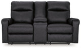 Axtellton Carbon Sofa, Loveseat and Recliner - Ella Furniture
