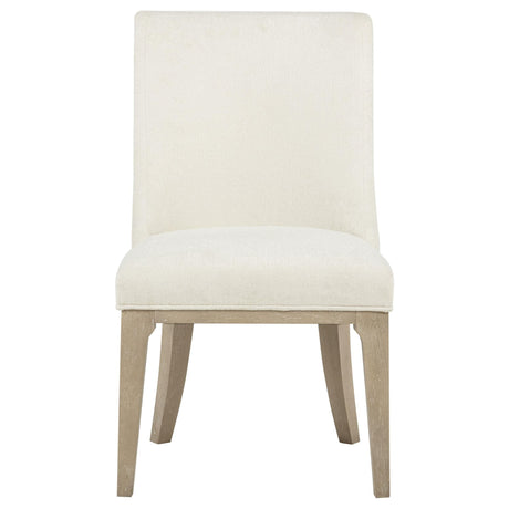 Lucaire Arched Upholstered Dining Side Chair Cream Set of 2 — product image 3