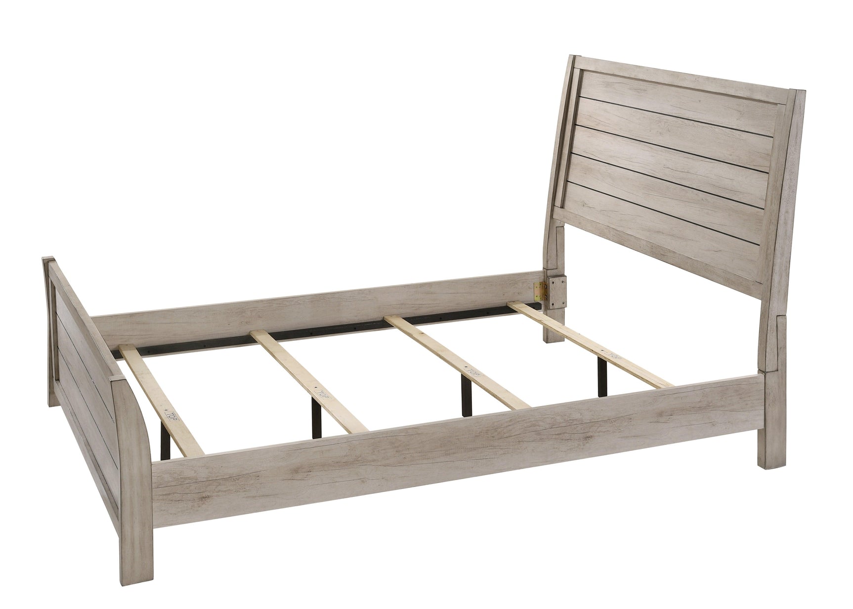 Patterson Dresser Driftwood Gray, Modern Traditional Metal Ring Pulls 6 Drawers - Ella Furniture