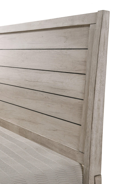 Patterson Dresser Driftwood Gray, Modern Traditional Metal Ring Pulls 6 Drawers - Ella Furniture