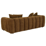 Lazaro 3-piece Fabric Upholstered Wide Channel Sofa Set Bronze — product image 5
