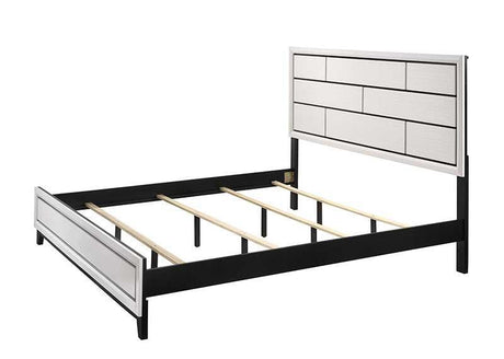 Akerson Chalk Classic And Traditional, Modern Wood Twin Panel Bed - Ella Furniture