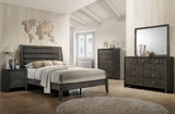 Evan Dresser Grey, Modern Wood, Nickel Knob 7 Drawers - Ella Furniture