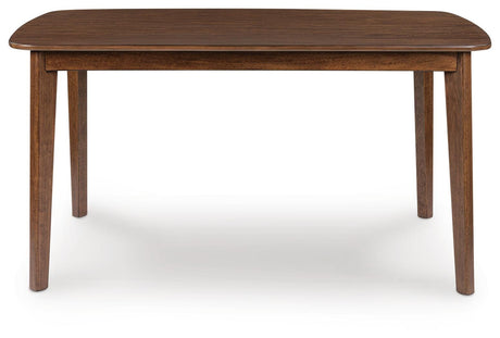 Tameride Brown Dining Table and 4 Chairs (Set of 5) — front view